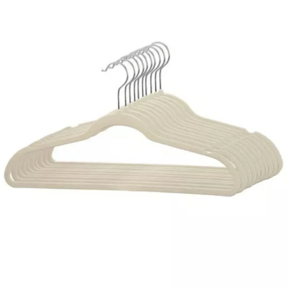 Bundle of 10 velvet coat hangers